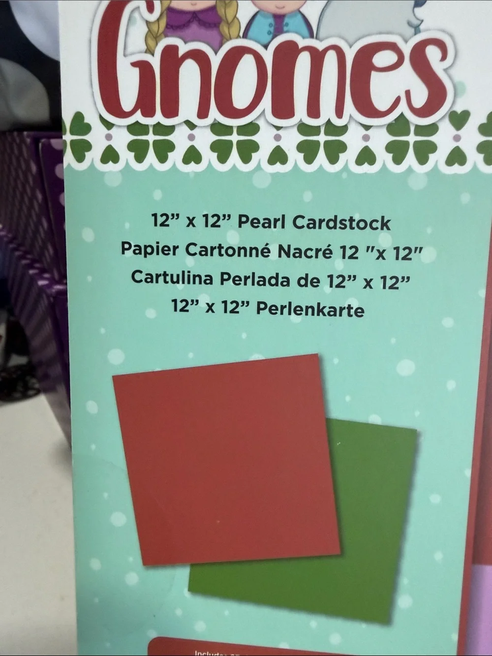 Crafters Companion Nature’s Garden Gnomes Paper Pad & Pearl Cardstock